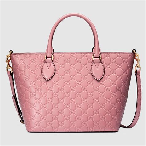 gucci pink leather tote bag|Gucci clear tote bag.